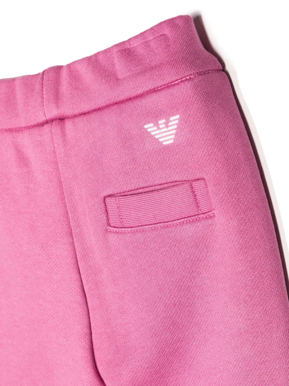 Спортивные брюки зауженного кроя с логотипом Emporio Armani Kids, фиолетовый — фото 3