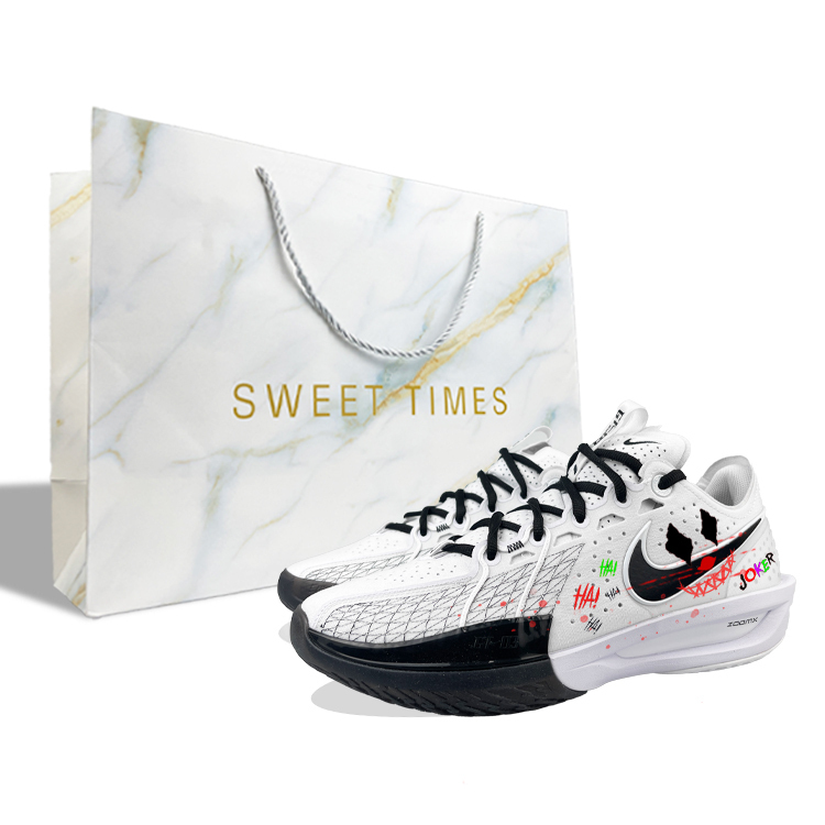 

Nike Air Zoom G.T. Cut 3 износостойкие низкие баскетбольные кроссовки унисекс белый черный красный азиатская версия - белый, цвет White