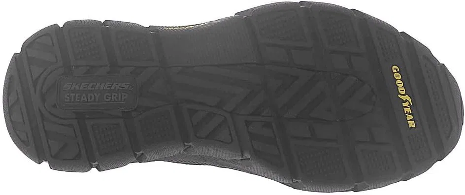 Мужские кроссовки Skechers 204480 CDB, Black Leather W Synthetic — фото 4