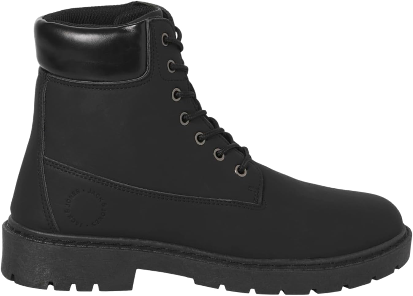 Мужские стильные повседневные ботинки JACK JONES Jfwainsworth из ПУ Jack & Jones, Charcoal — фото 2