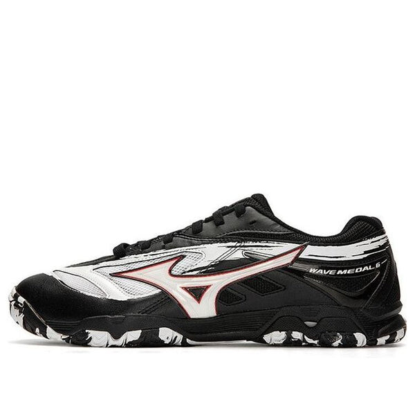 

Кроссовки wave medal 6 'black white red' Mizuno, черный