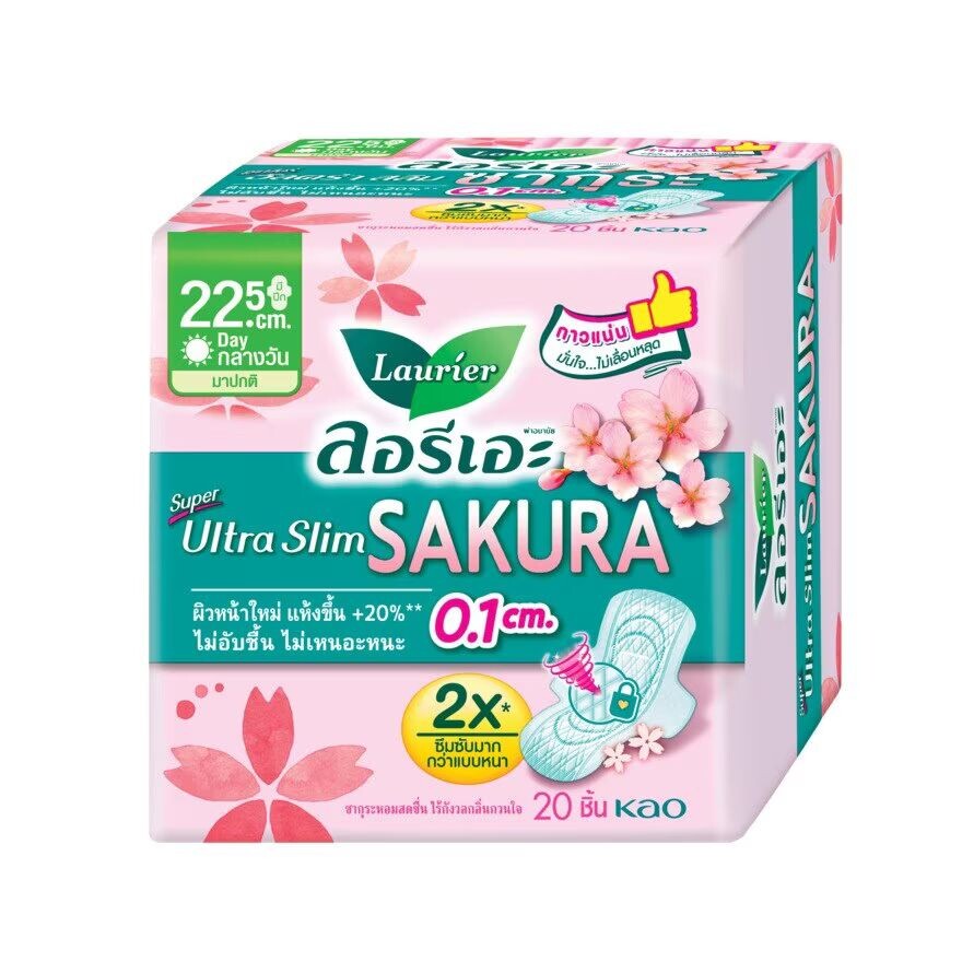 

Laurier Super Ultra Slim Fresh Control Sakura Fresh 22,5 см. Крыло 20-х годов, pink