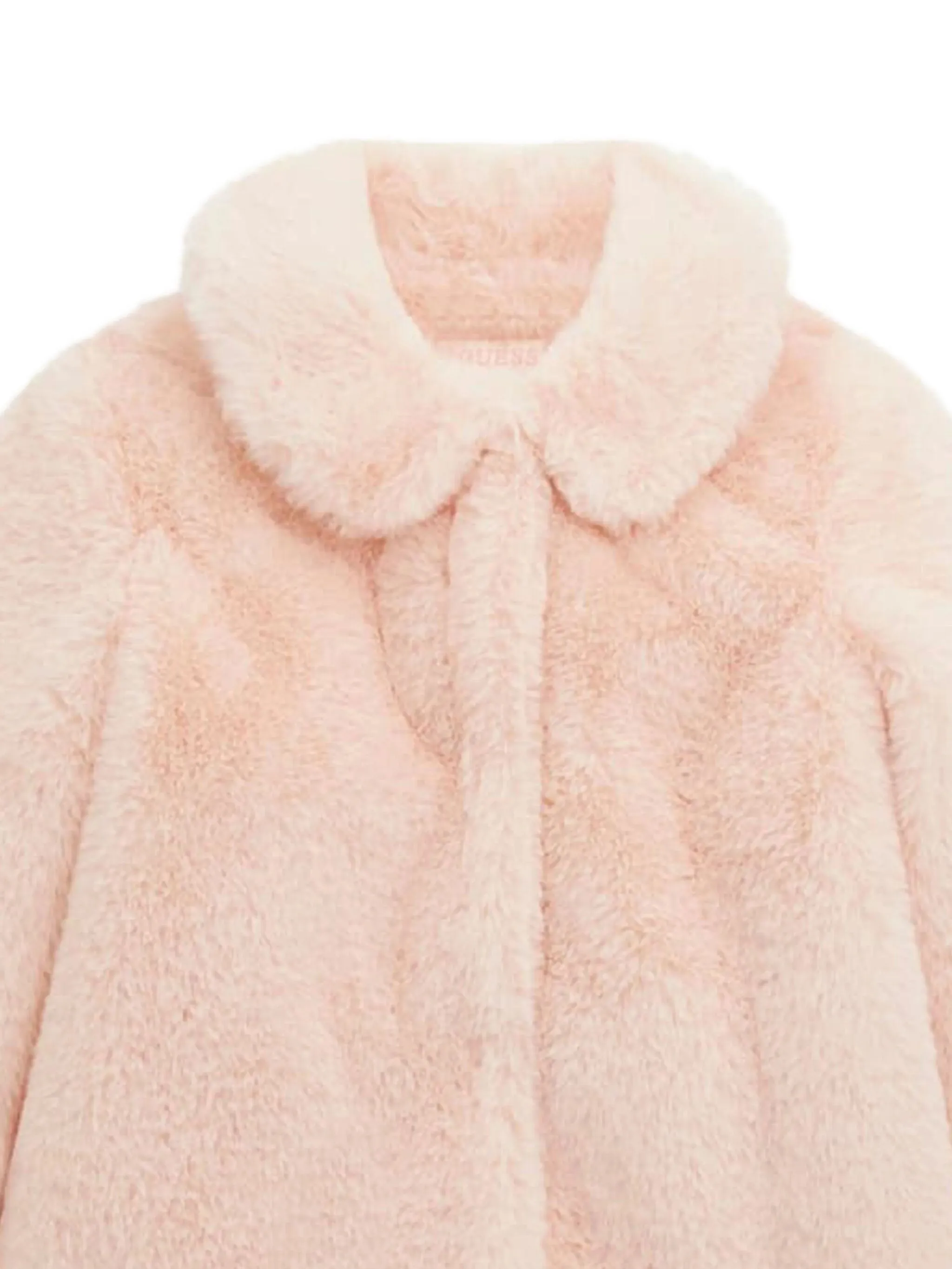 

Шуба из искусственного меха с воротником Питер Пэн Guess Kids, розовый