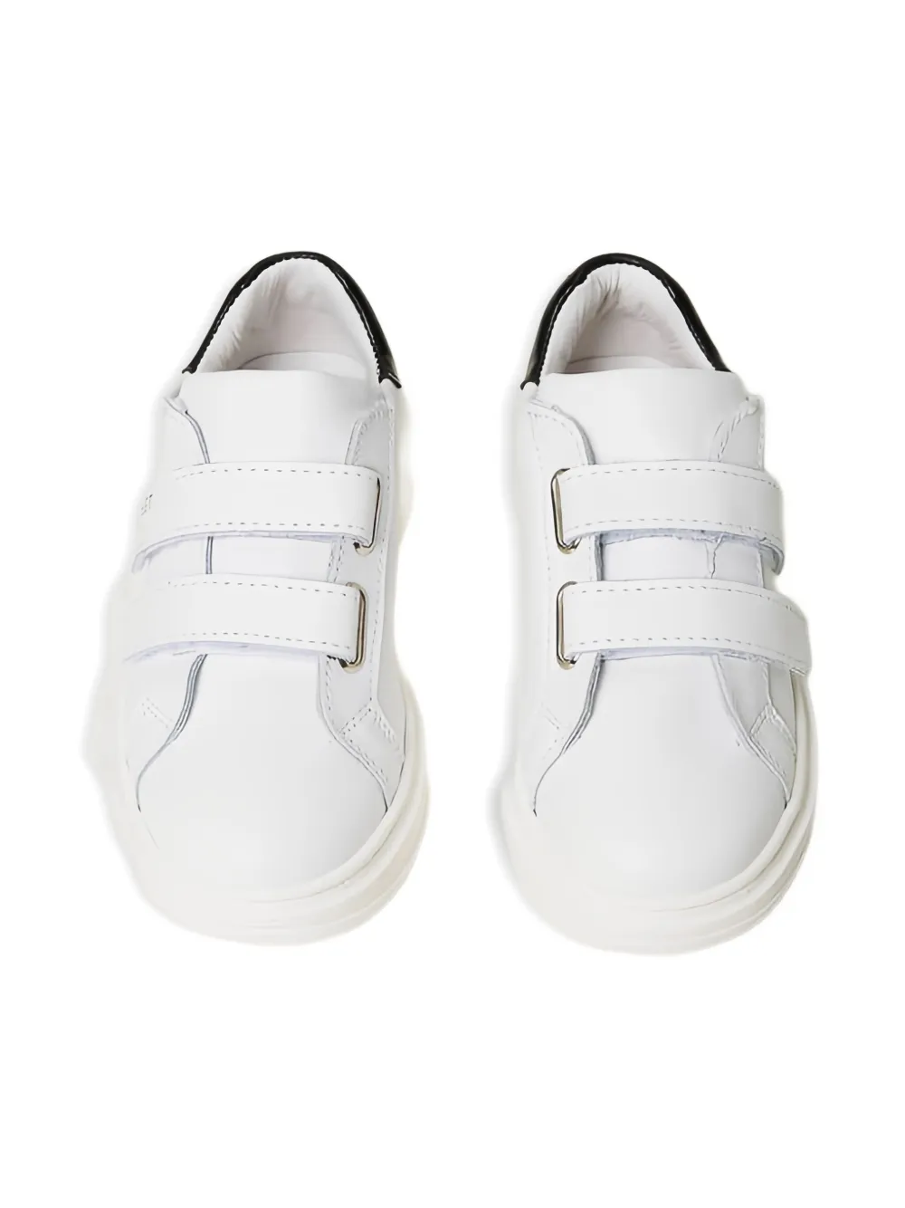 Кожаные кроссовки с двумя ремешками TWINSET Kids, белый — фото 4