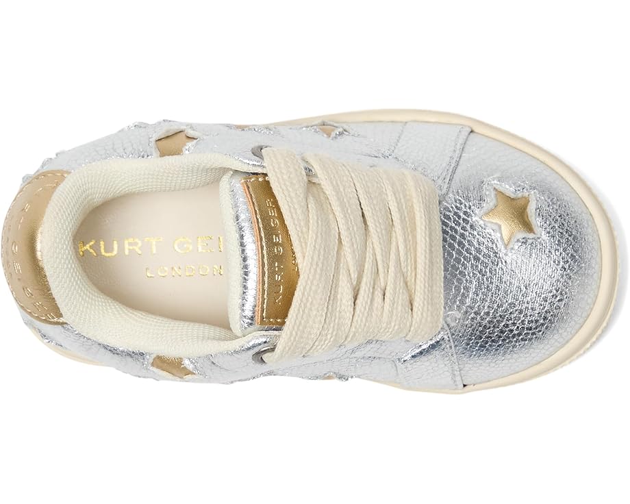 Детские кроссовки Kurt Geiger London Kids Mini Lane Star (Toddler), Silver Gold — фото 2