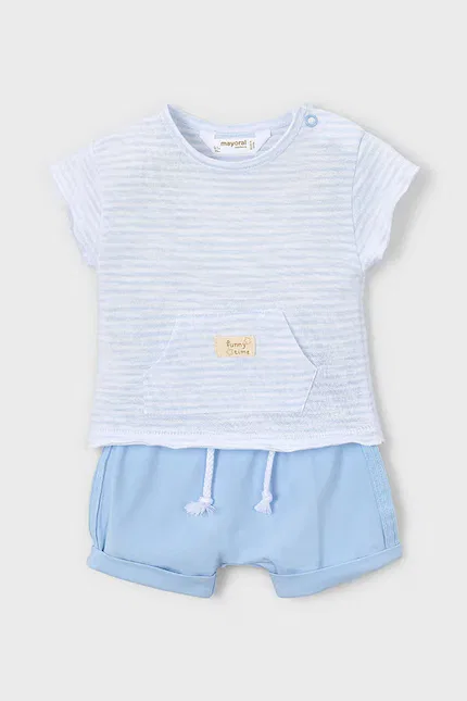 Комплект детский из двух предметов Mayoral Newborn, синий — фото 2