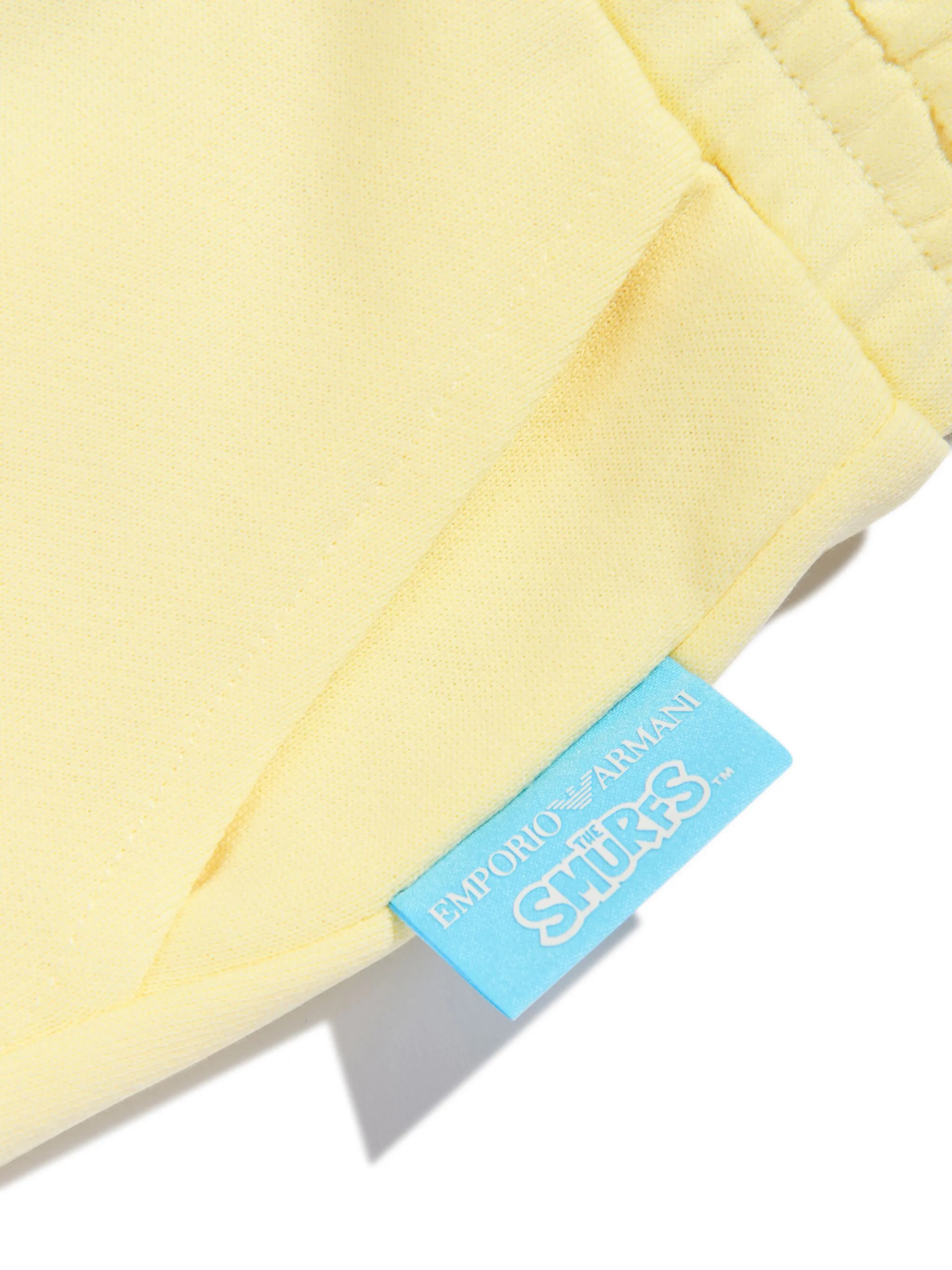 Спортивные брюки из коллаборации с The Smurfs Emporio Armani Kids, желтый — фото 3