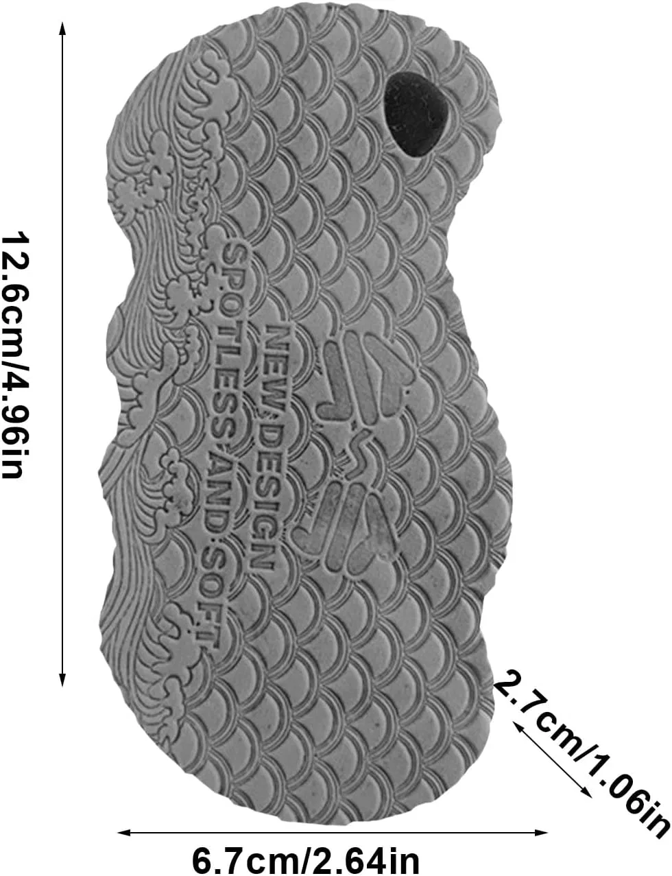 Мочалка для тела Shower Sponge, PVA, универсальная, 1 шт, 12.6x6.7x2.7 см — фото 4