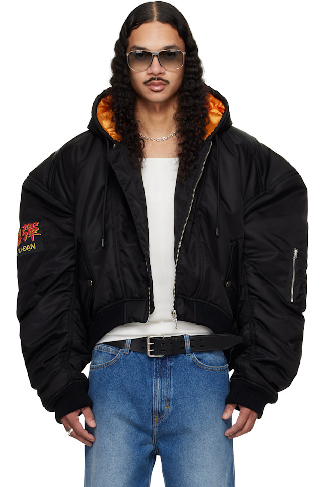 

Искаженная куртка-бомбер MA1 Lu'U Dan, черный