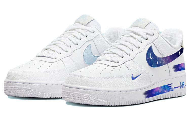 Кроссовки Nike Air Force 1 Skateboard Shoes Women's Low-Top White Blue — фото 3