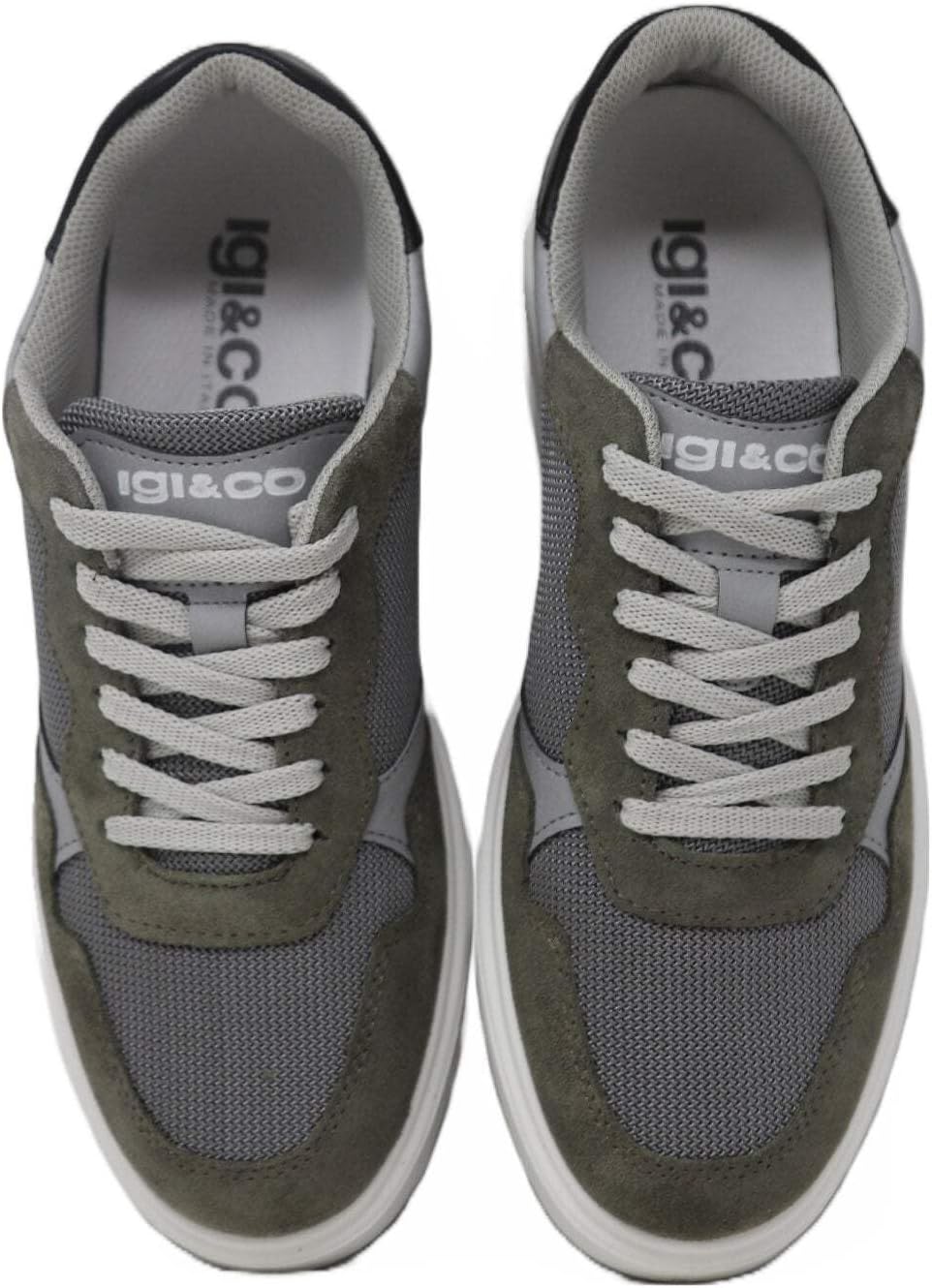 Мужские туфли IGICO оксфорды с плоской подошвой Igi&Co, Military — фото 3