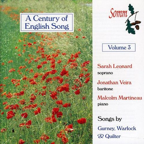 

CD диск Gurney / Warlock / Quilter / Leonard / Veira: Century of English Song 3