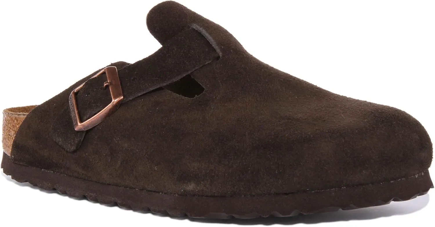 Классические сабо Birkenstock Boston унисекс для взрослых, коричневый — фото 3