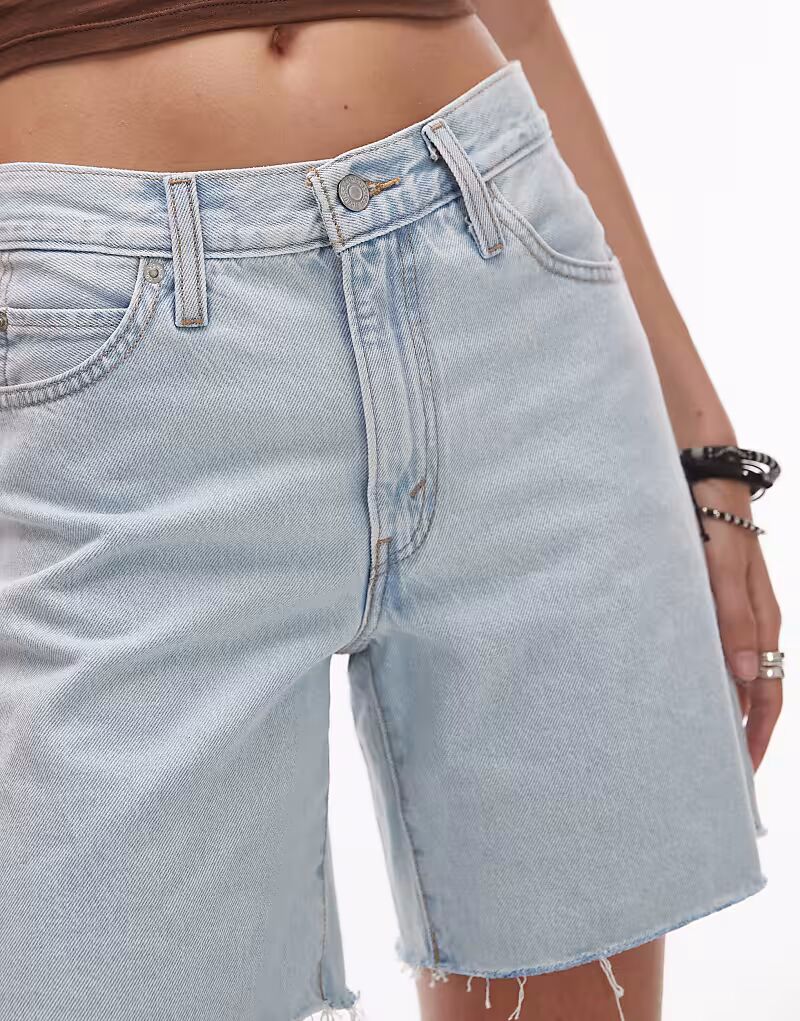 Мешковатые шорты Levi's '94 светло-голубого цвета — фото 4