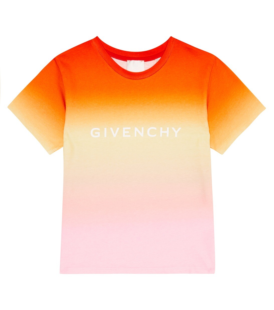

Футболка из хлопкового джерси с градиентом Givenchy Kids, разноцветный