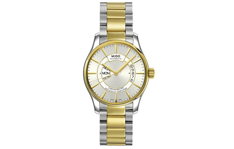 

MIDO Часы Brunner Series Automatic Mechanical Movement Men's Watch Watch 40mm Silver Dial Gold Plated Stainless Steel Case