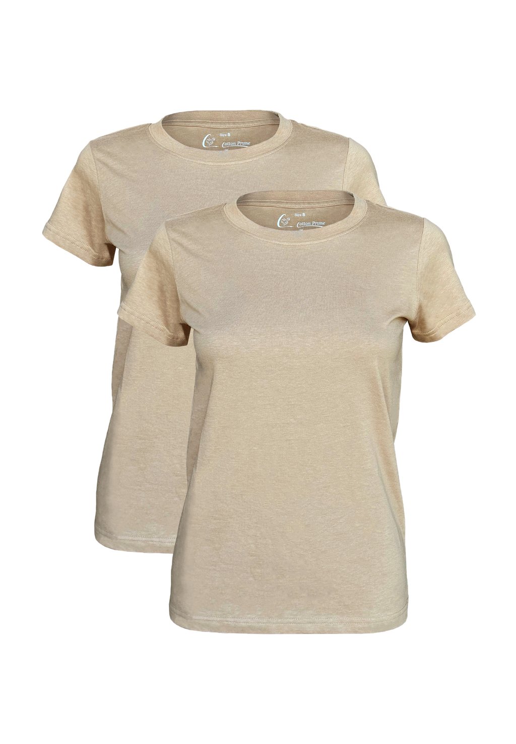 

Базовая футболка PRIME 2 STÜCK O-NECK - TEE Cotton Prime, бежевый