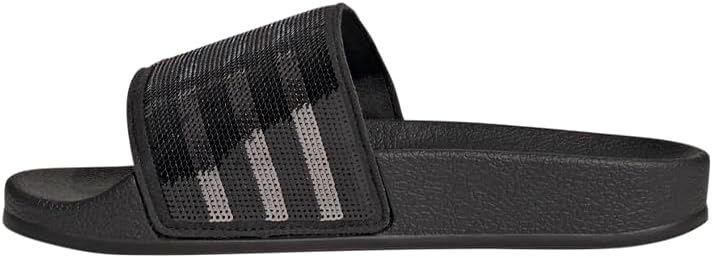 Шлепанцы adidas унисекс-детские Adilette, черный — фото 3