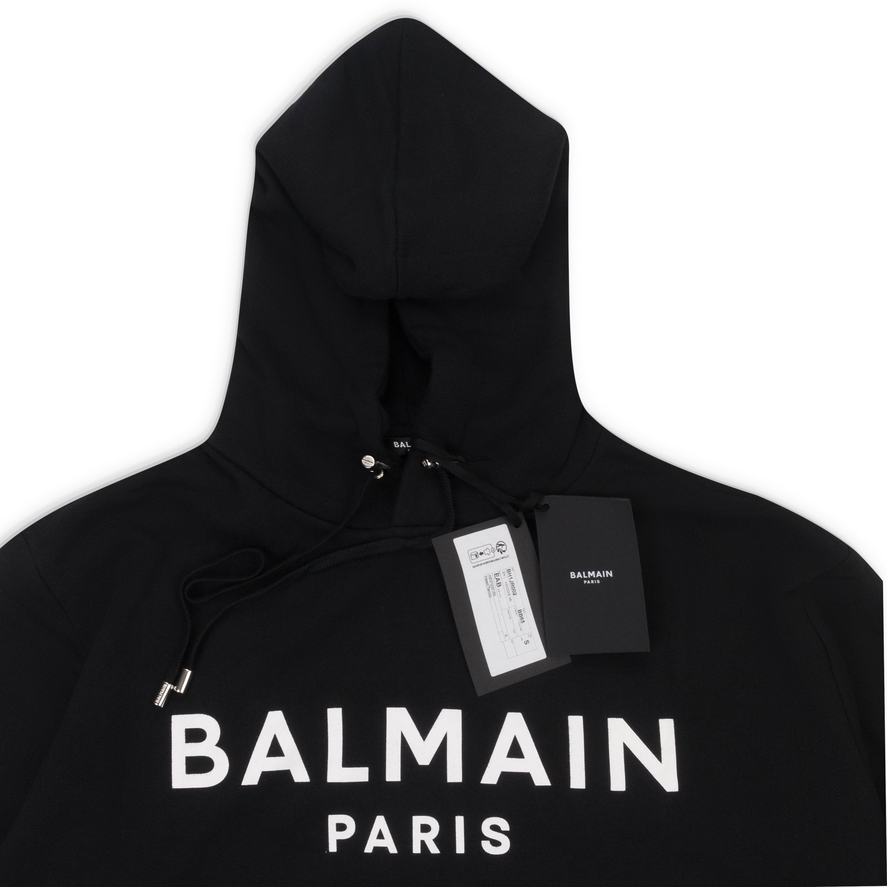 

ТОЛСТОВКА С ЛОГОТИПОМ ЧЕРНО-БЕЛАЯ Balmain