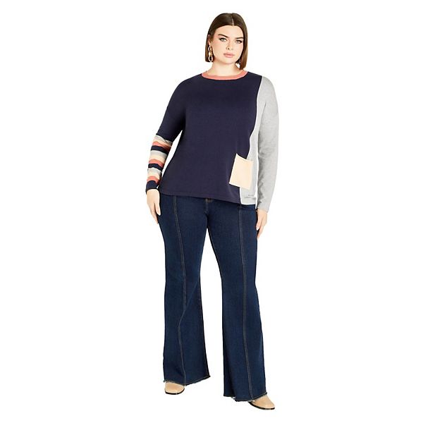 

Женский свитер Luna plus size Avenue, Navy