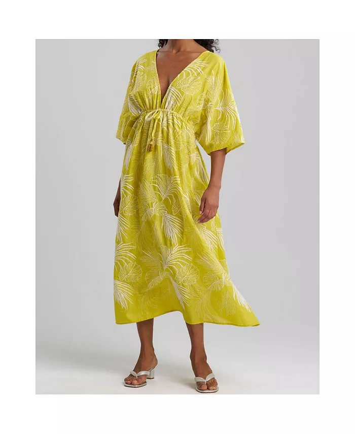 

Женское платье-кафтан PALM с кисточками Natori, желтый