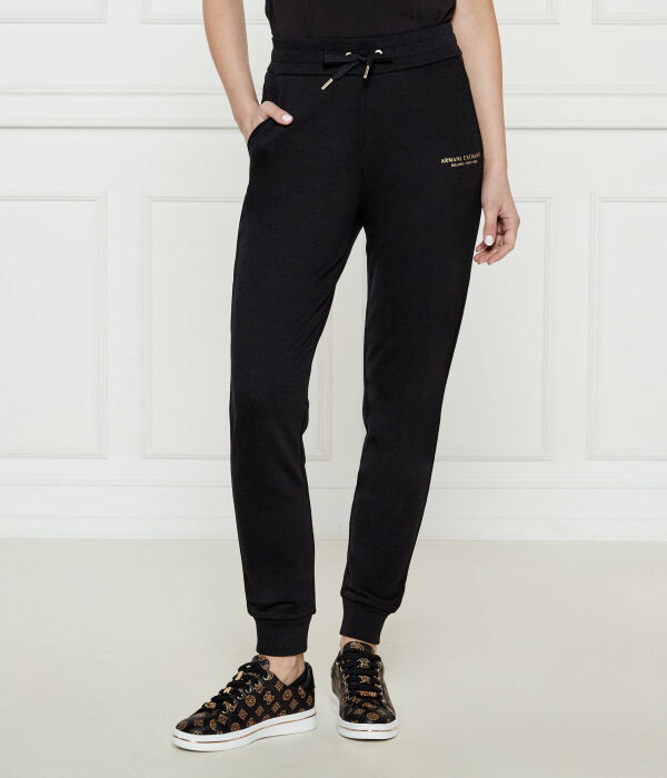 

Спортивные штаны женские Armani Exchange на кулиске, черный
