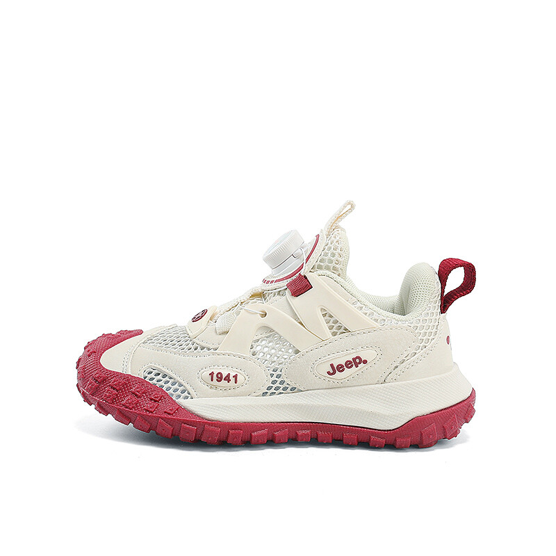 

Кроссовки Jeep Kids Lifestyle Shoes Kids Low-top Beige, бежевый/красный
