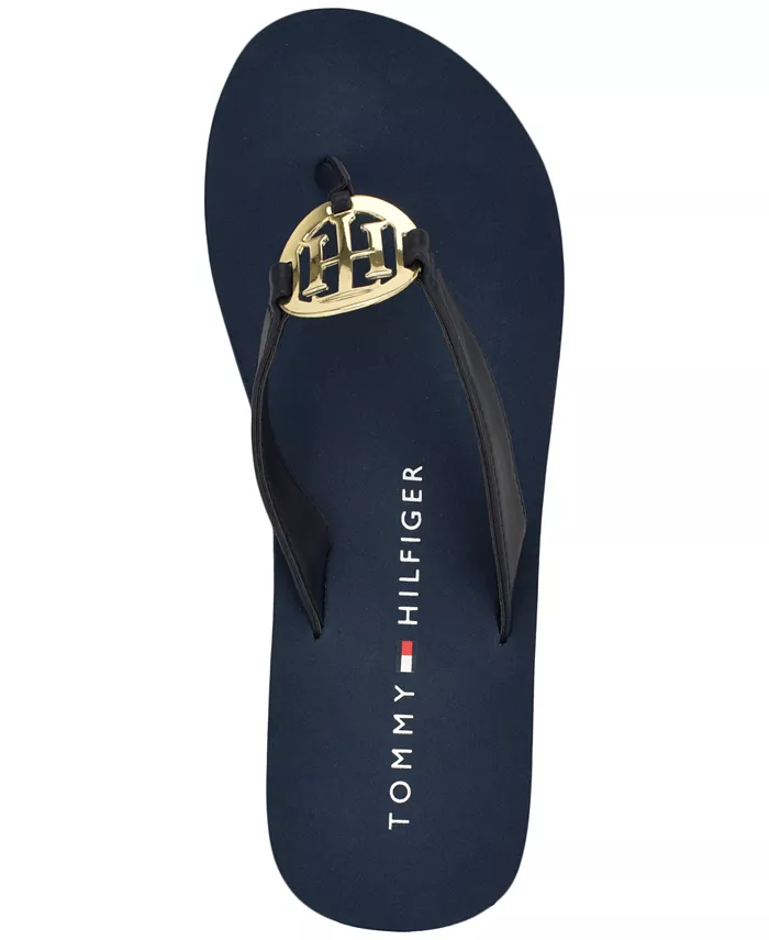 Женские шлепанцы Crelina Logo Flip Flop Tommy Hilfiger, синий — фото 4