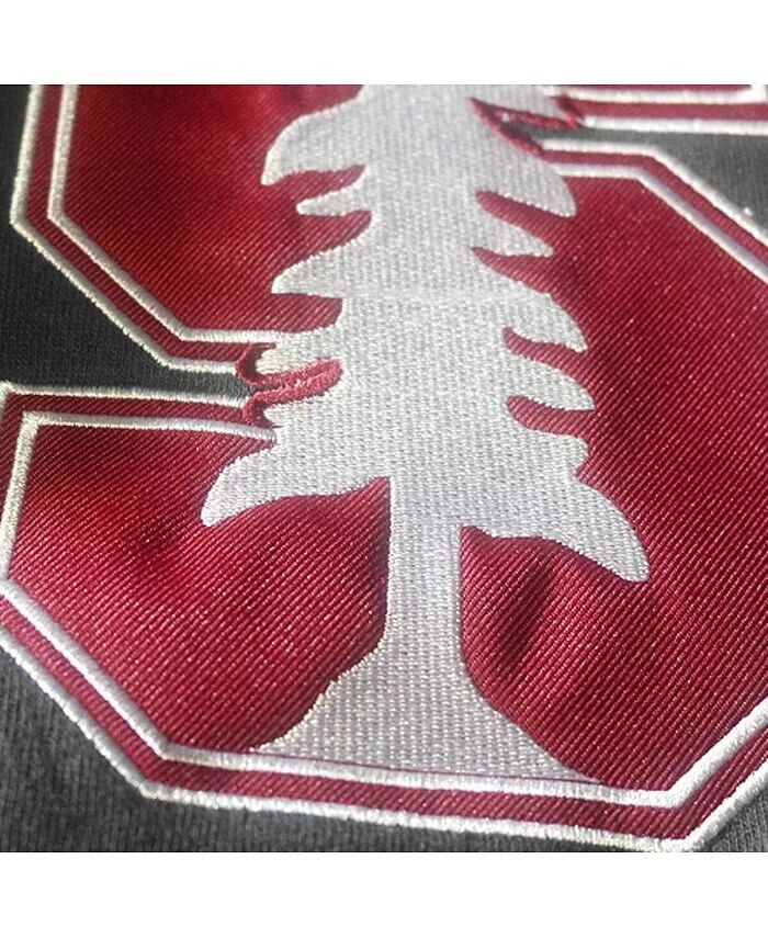 Темно-серый пуловер с большим логотипом Big Boys Stanford Cardinal, худи с капюшоном Colosseum, серый — фото 2