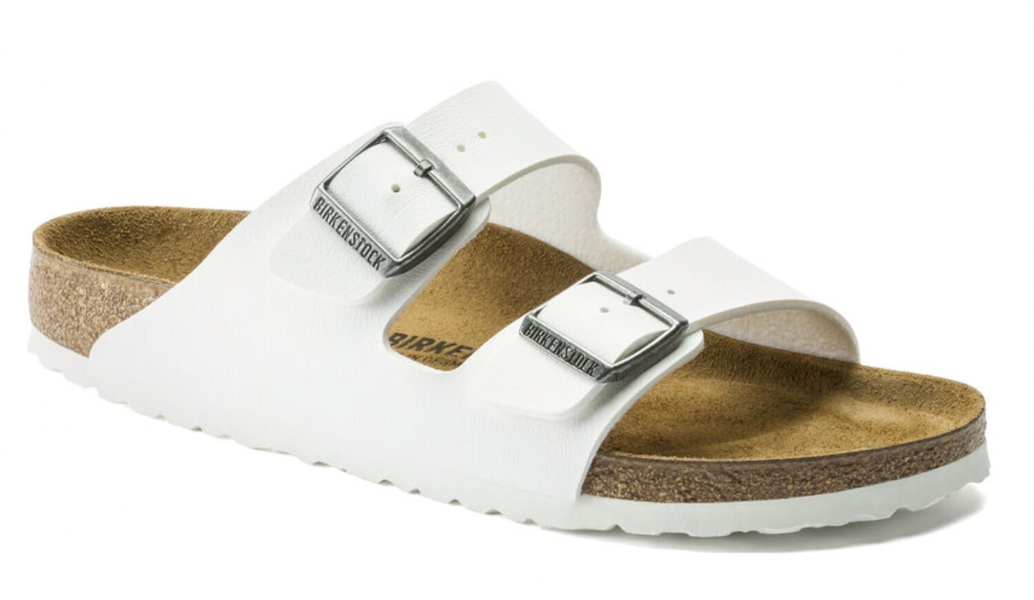 

Белые женские сандалии Arizona Birko Flor Birkenstock, белый
