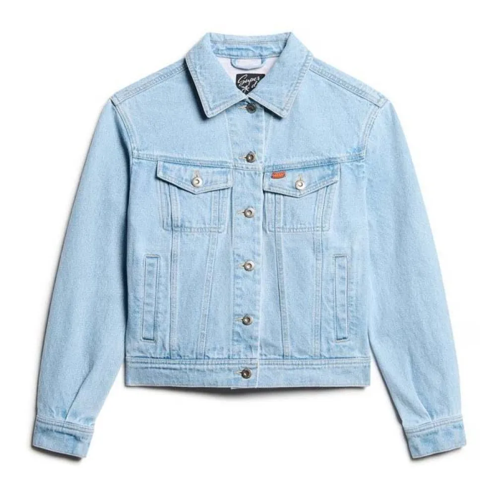 

Куртка Superdry Embellished denim, синий
