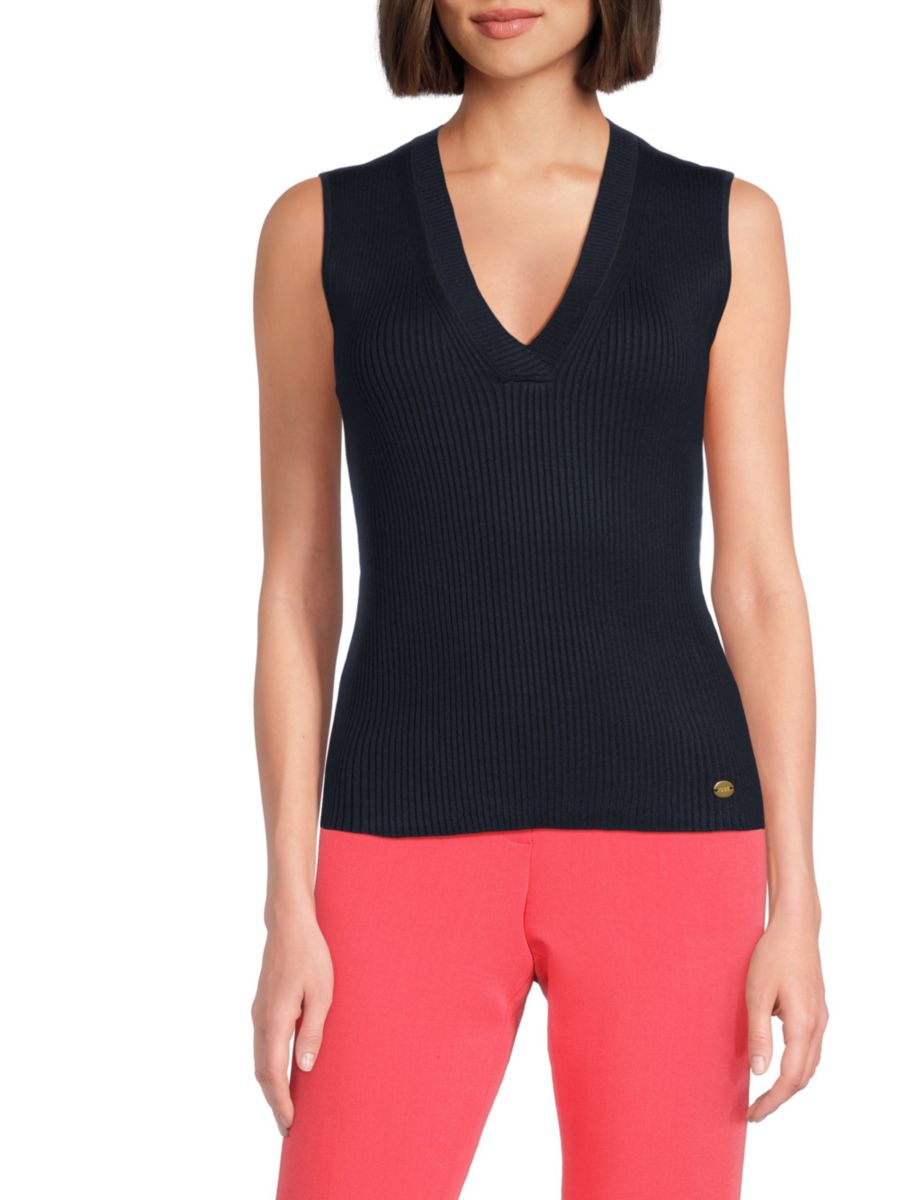 

Ребристый жилет Tommy Hilfiger, цвет Midnight, Синий, Ребристый жилет Tommy Hilfiger, цвет Midnight