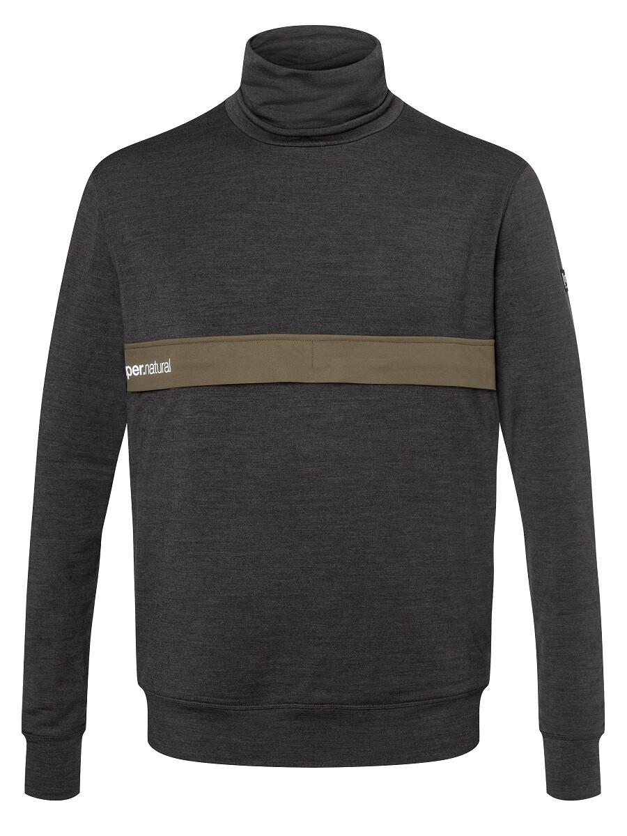 

Рубашка super.natural Merino Pullover, черный