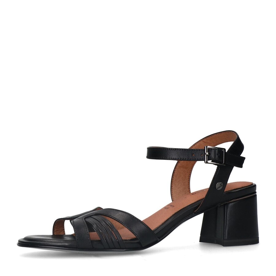 Босоножки на высоком каблуке MANFIELD Strap Sandals, черный