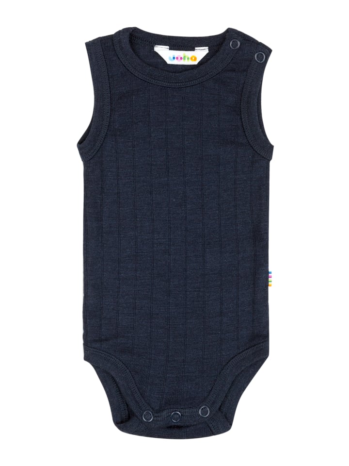 

Joha Боди без рукавов из мериносовой шерсти/шелка, темно-синего цвета