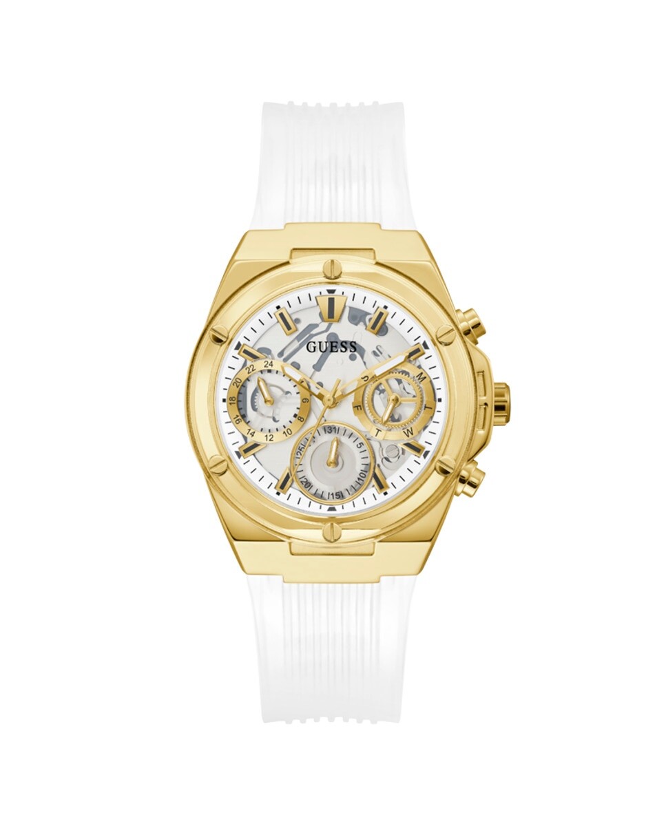 

Женские часы Athena GW0409L2 из полиуретана, с белым ремешком Guess, белый