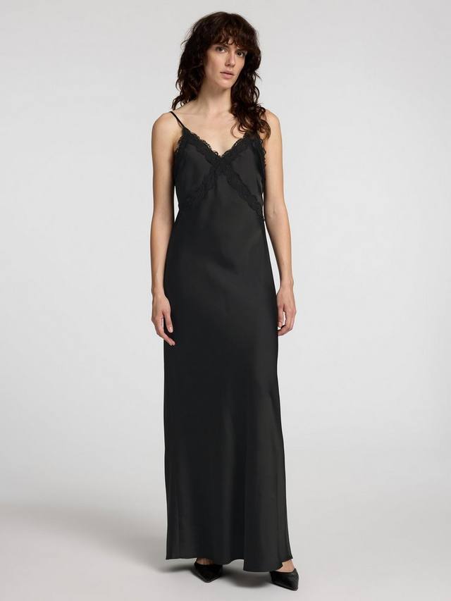 

Платье с кружевной отделкой от alena SELECTED FEMME, черный