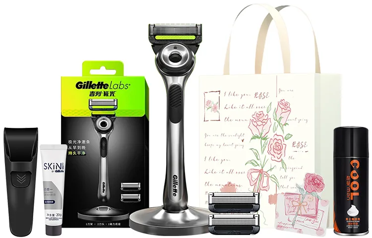 Бритвенный набор Aurora Anniversary в подарок на день рождения Gillette, Aurora Birthday Exclusive Set — фото 2