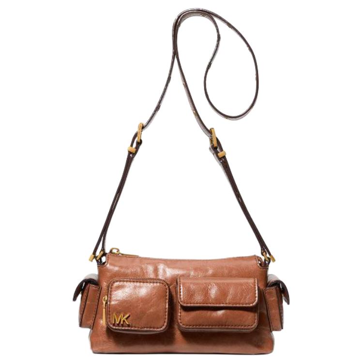 

MICHAEL KORS DAKOTA кожаная сумка через плечо small женская brown