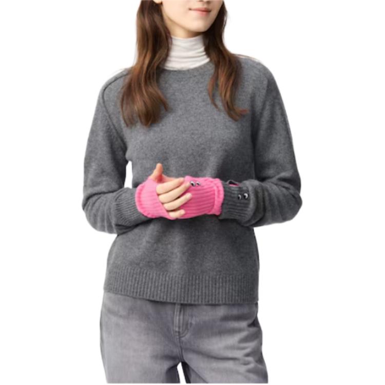 Anya Hindmarch X Кашемировые свитера Женские серый UNIQLO — фото 2