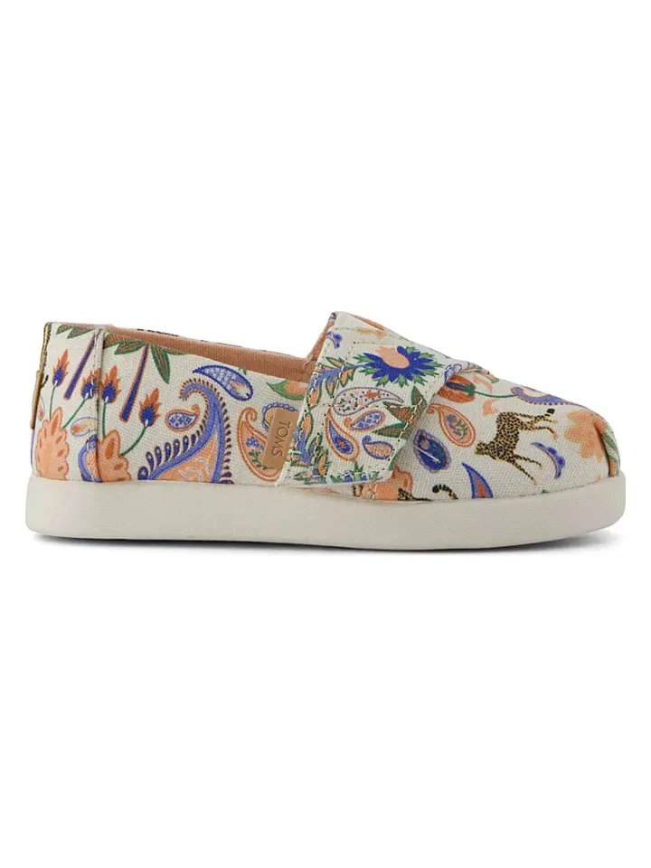 Слипперы с узором, TOMS, бежевый/цветной