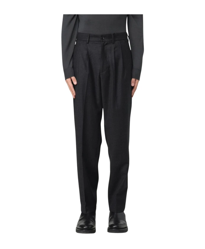 

Синие шерстяные плиссированные брюки Barena Venezia, серый