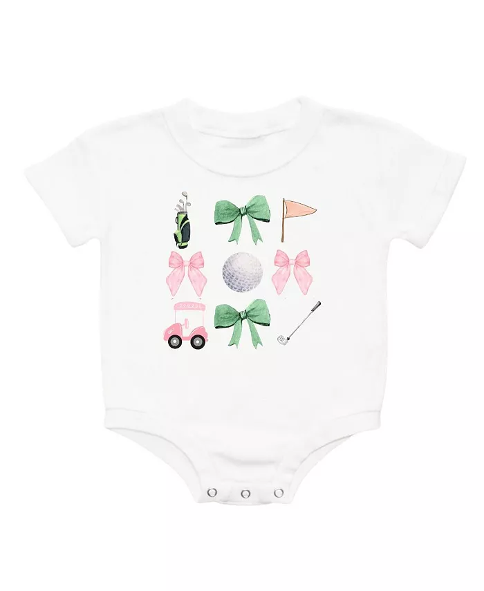 

Детский комбинезон с коротким рукавом Coquette Golf для девочек Sweet Wink, белый