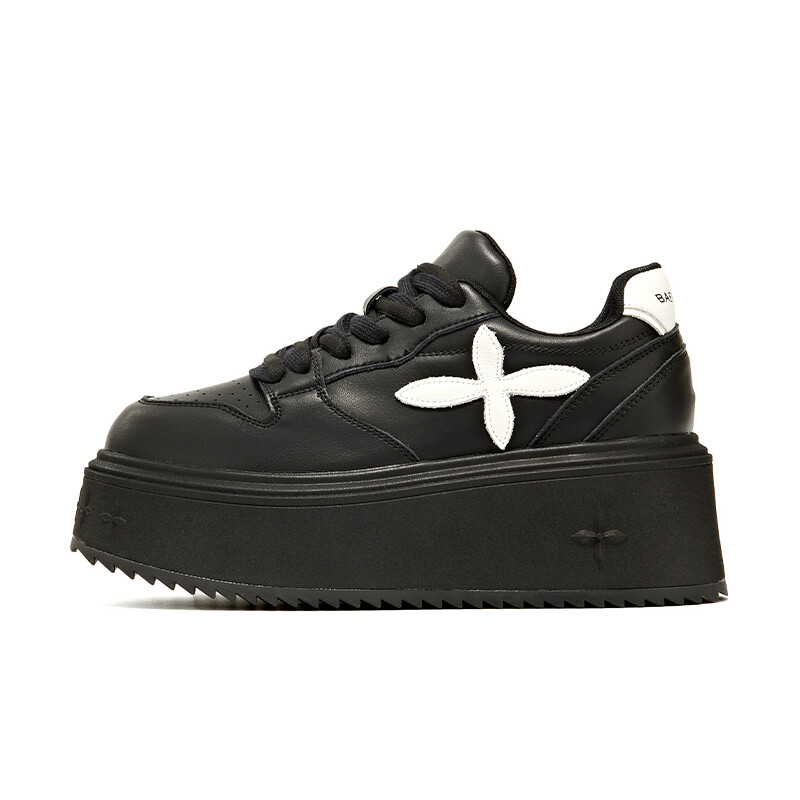 

Кроссовки BURGELY Skateboarding Shoes Women's Low-top Black, черный