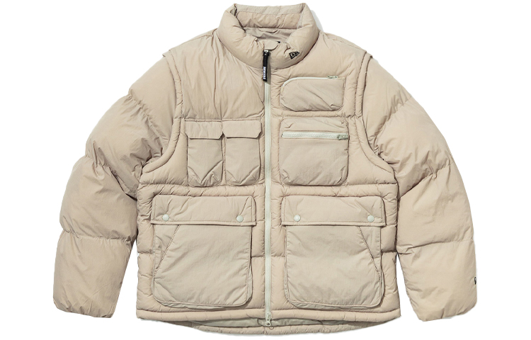 

New Era Пуховик мужской бежевый, Beige