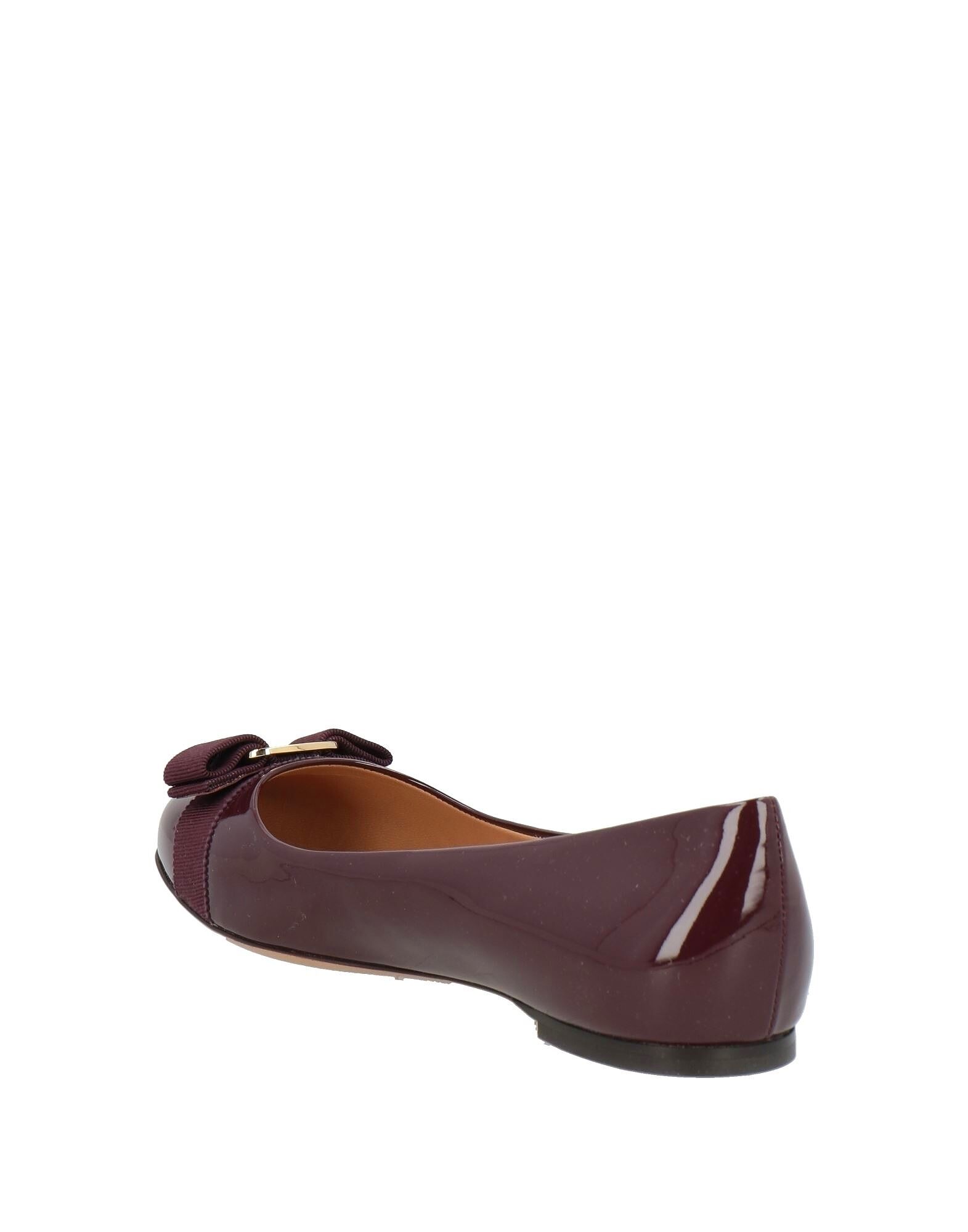 Балетки Ferragamo, сливовый — фото 3