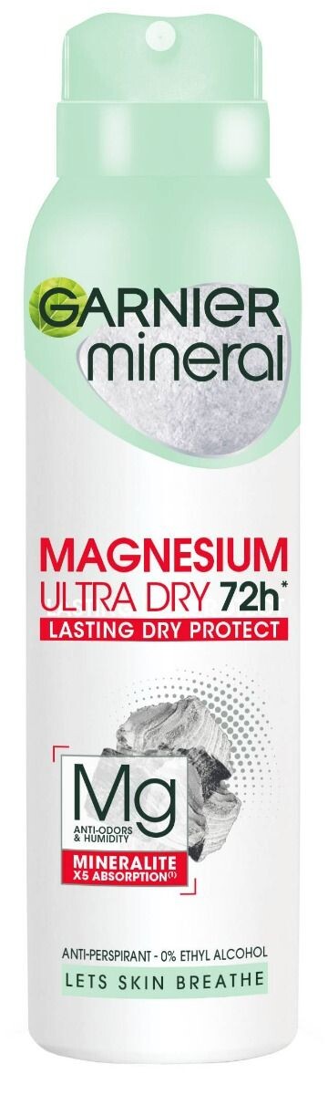 

Garnier Magnesium Ultra Dry антиперспирант для женщин, 150 ml
