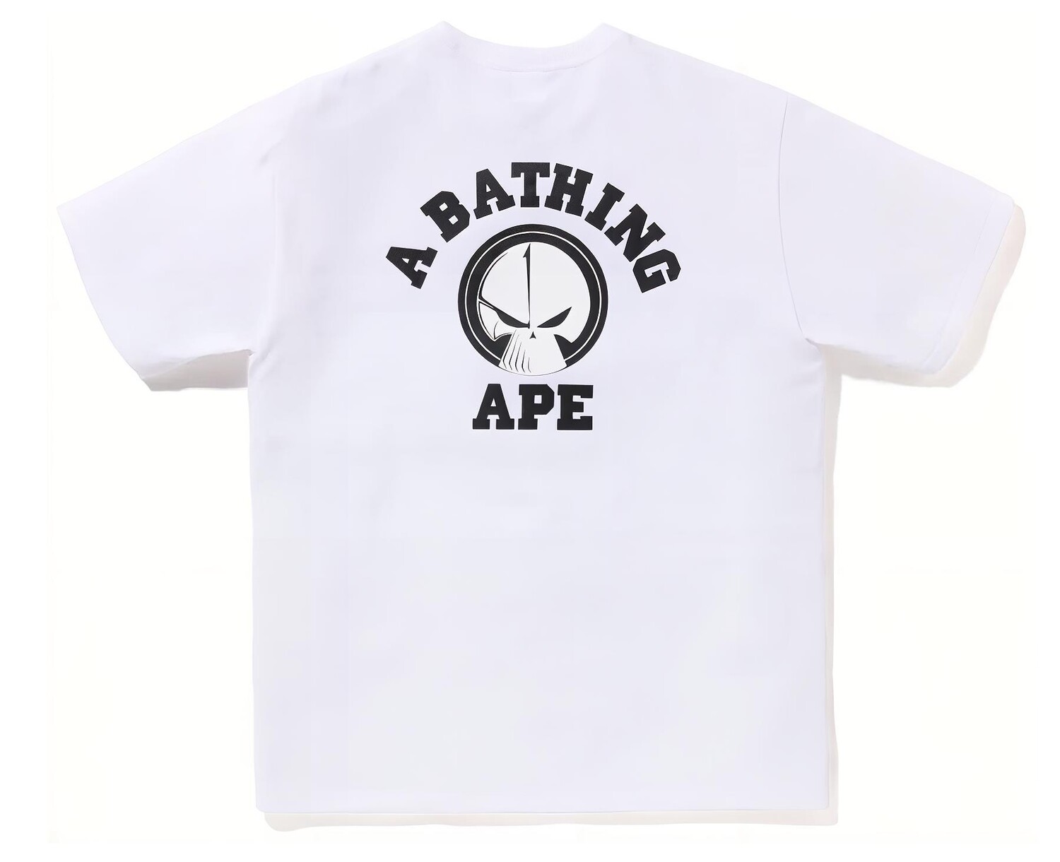 A BATHING APE Белая футболка BAPE x Neighborhood, Черный — фото 3