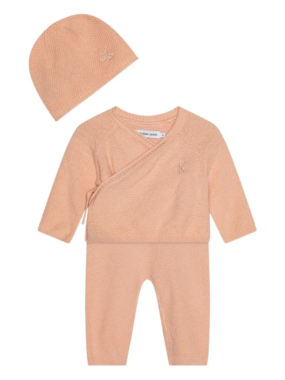 Комплект вязаных брюк Calvin Klein Kids, розовый