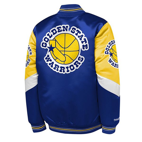Молодежная куртка Warriors Throw It Back с полной застежкой-молнией Mitchell & Ness — фото 4